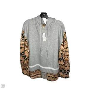 Sweatshirt Hoodie By Clothes Mentor In Grey, Size: L Weather Protection