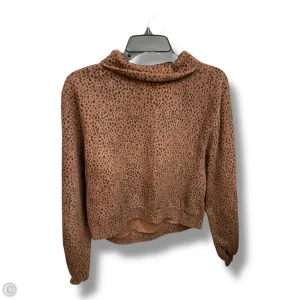 Athletic Apparel Meeting Ready Sweatshirt Collar By Abercrombie And Fitch In Animal Print, Size: S