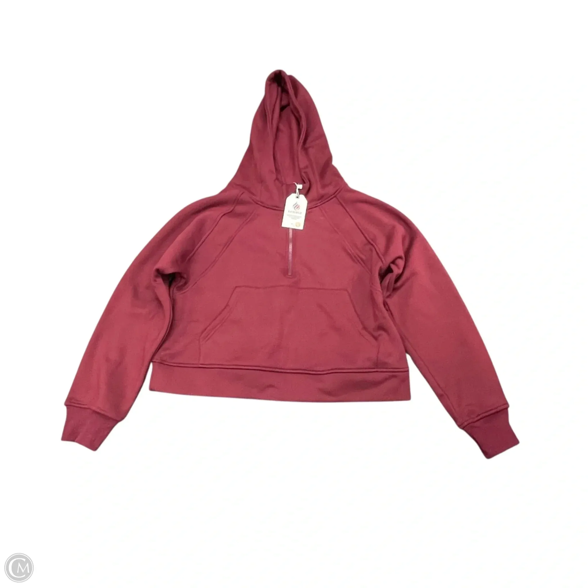 Sweatshirt Hoodie By Cme In Red, Size: L Stylish Bottom Active Look