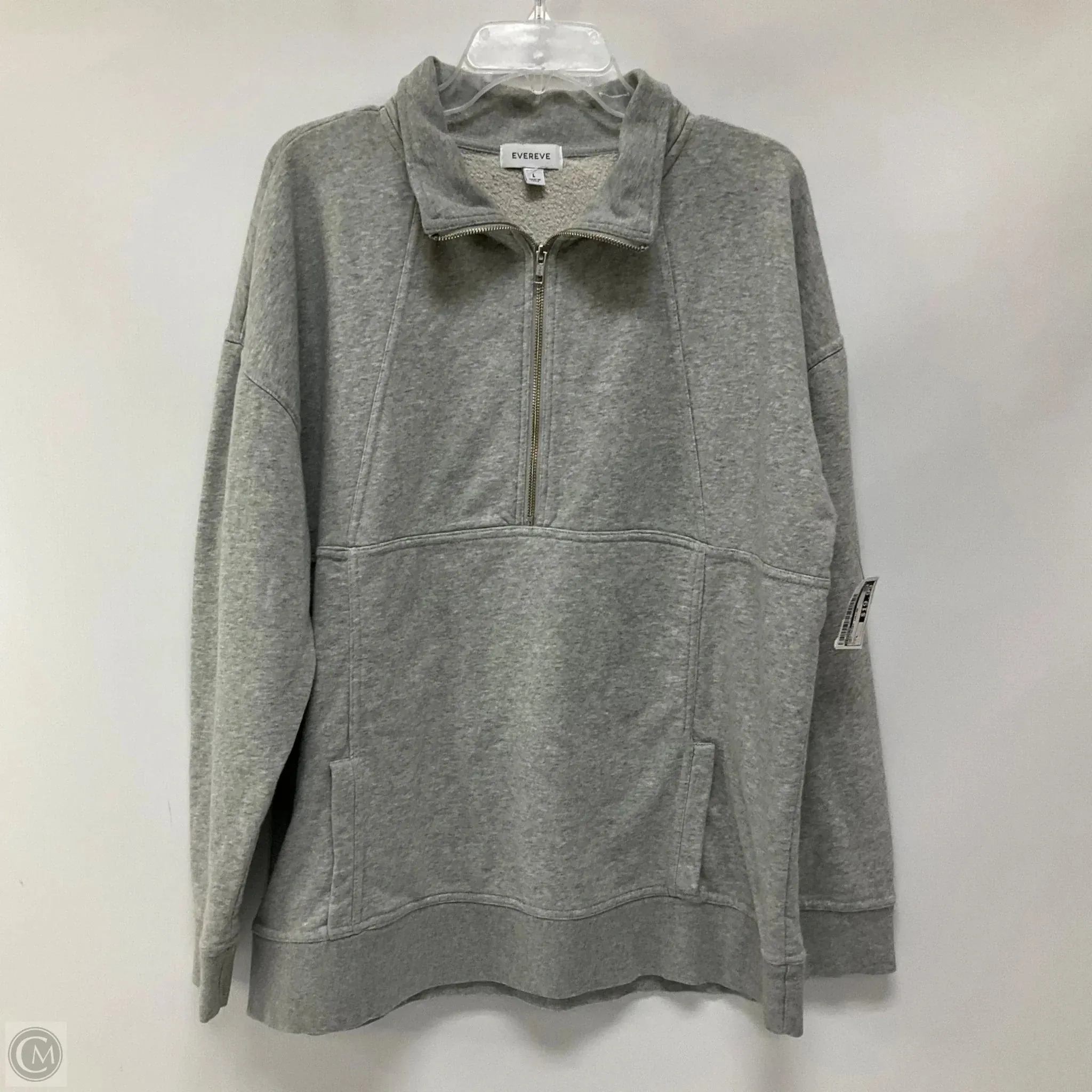 Sweatshirt Collar By Evereve In Grey, Size: L Serene Ease