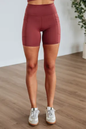 Tayten Biker Shorts - Spiced Sangria Flex Foam Insert Bright Hues