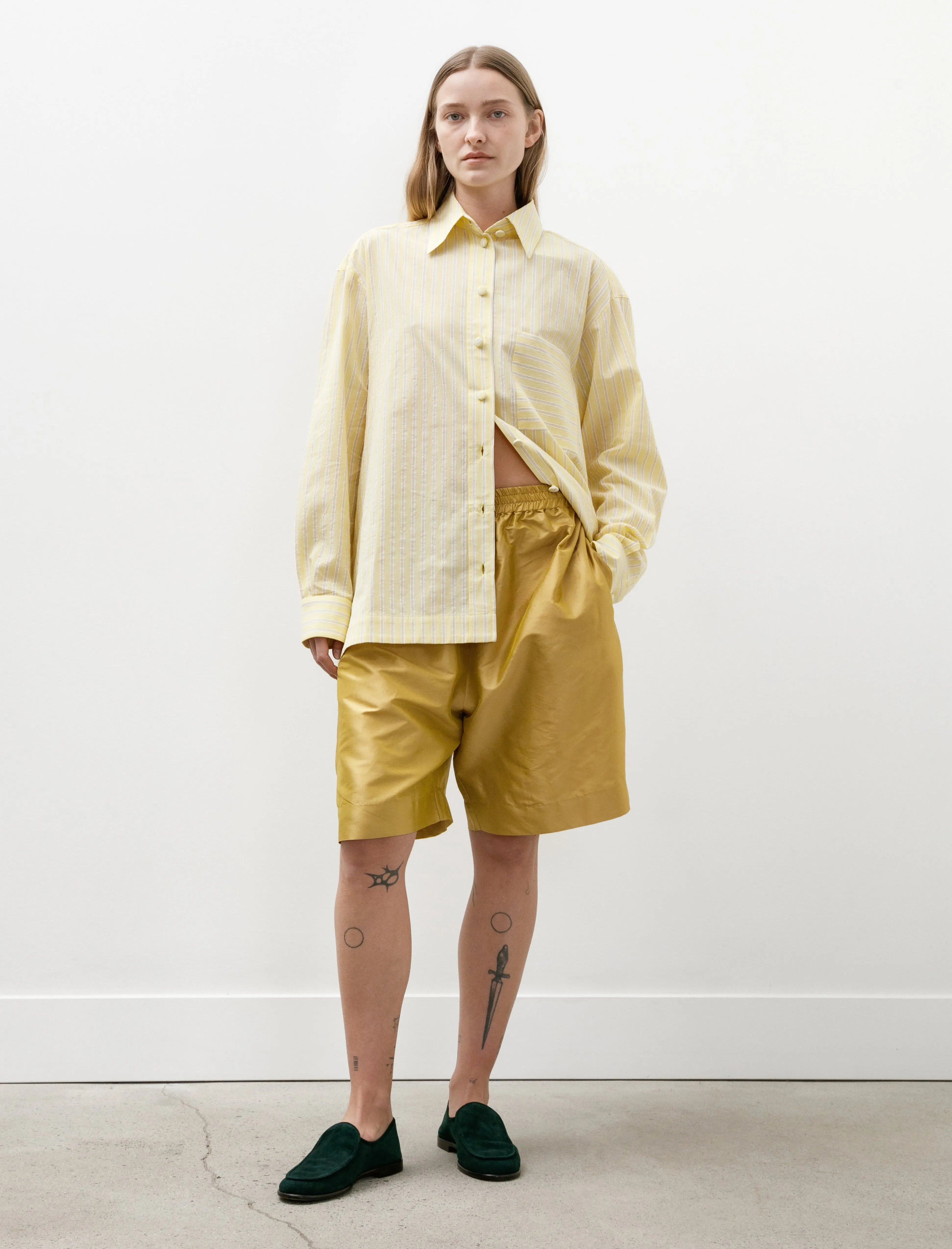 Hilda Shorts Silk Dupion Pharaoh overalls Comfort Fit