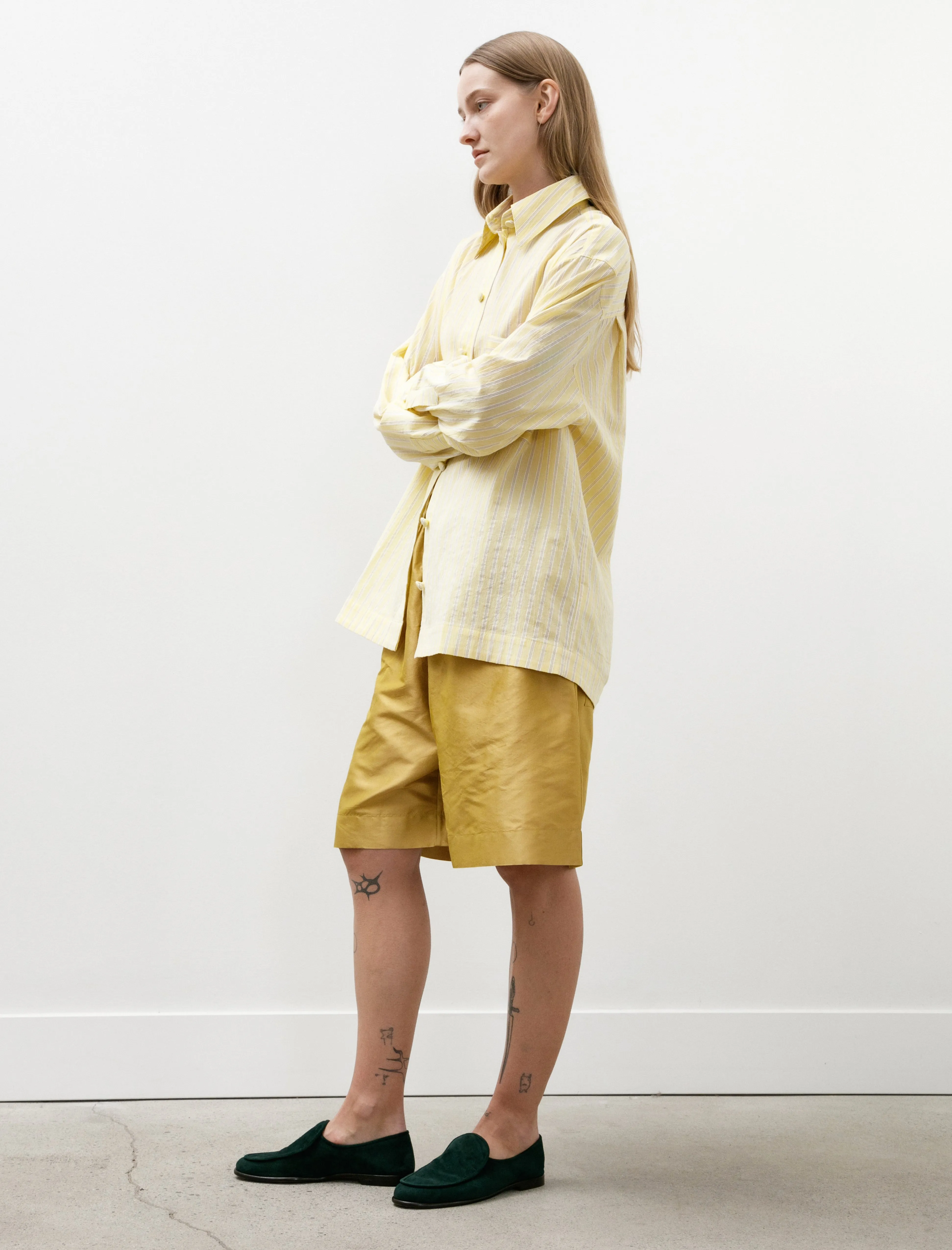Hilda Shorts Silk Dupion Pharaoh Summer Wardrobe fade resistant color