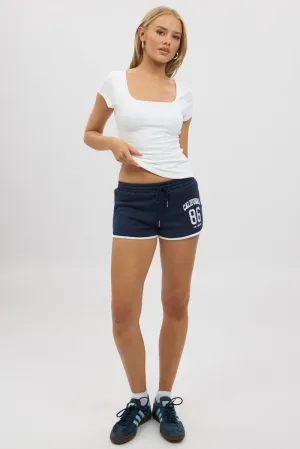 construction work Blue Track Shorts Elasticated