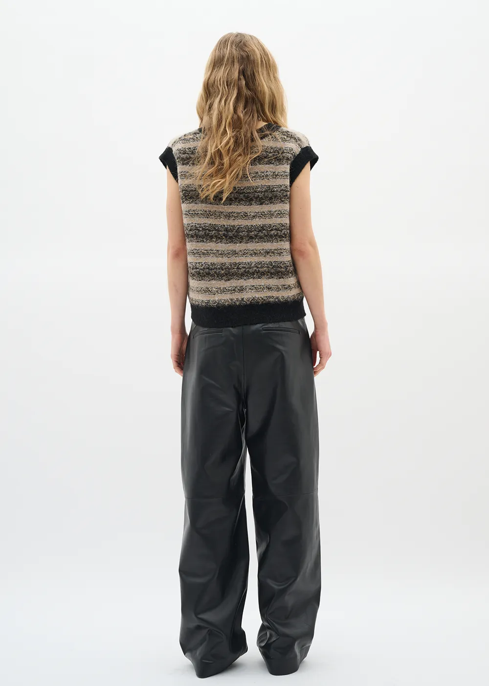 Recycled Material Blend Flexible Neck Opening Gillia Fairisle Vest