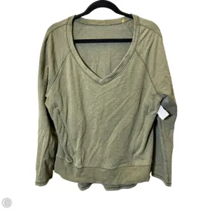 Athletic Sweatshirt Crewneck By Lululemon In Green, Size: L VentilatedMesh Harbor Style