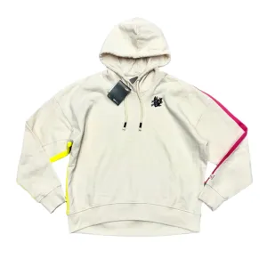 Metro Edge Athletic Sweatshirt Hoodie By Puma In Cream, Size: S