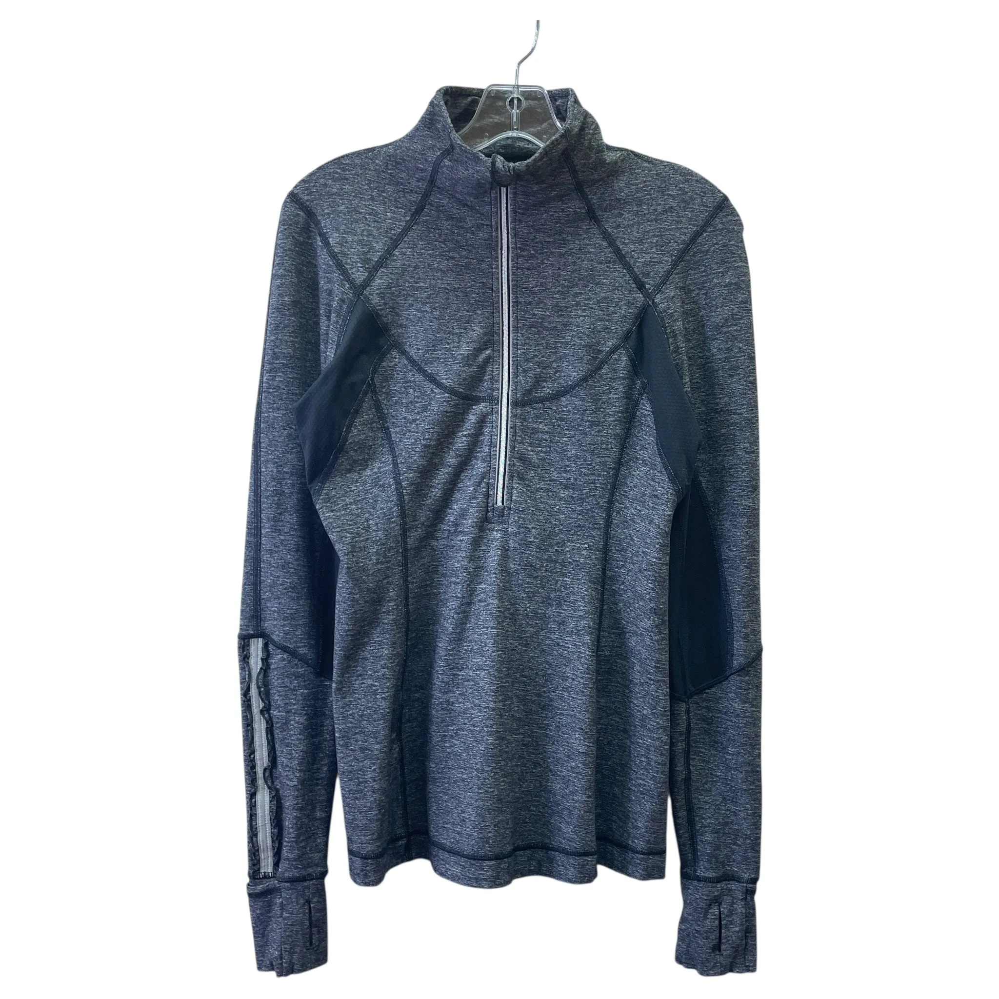 Athletic Hoodie ATHLETIC SWEATSHIRT COLLAR by LULULEMON In GREY, Size: M