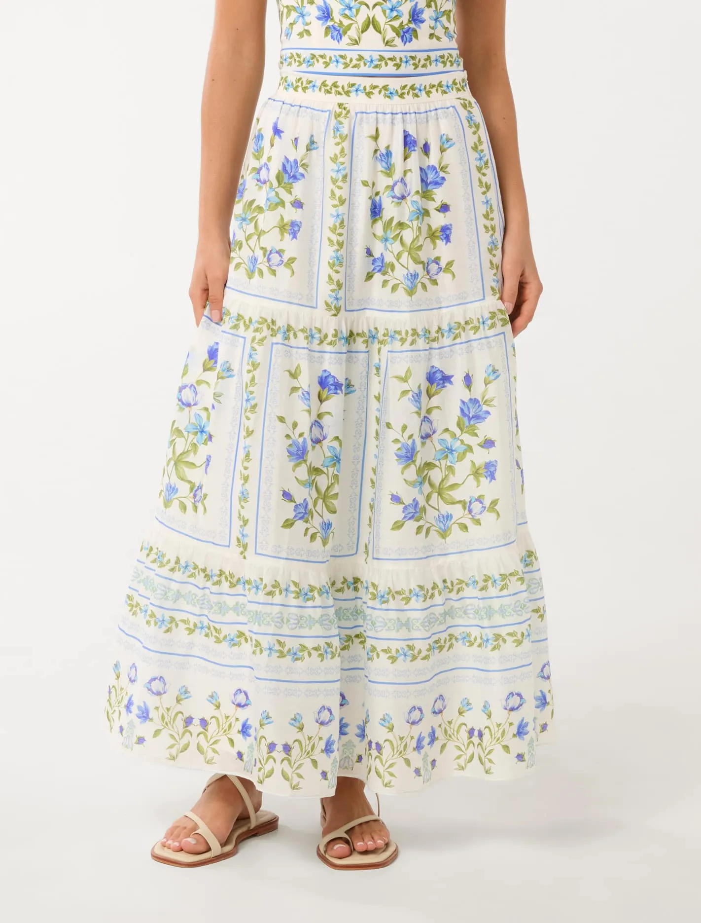 Francine Printed Maxi Skirt Athletic Wear Wool Fit