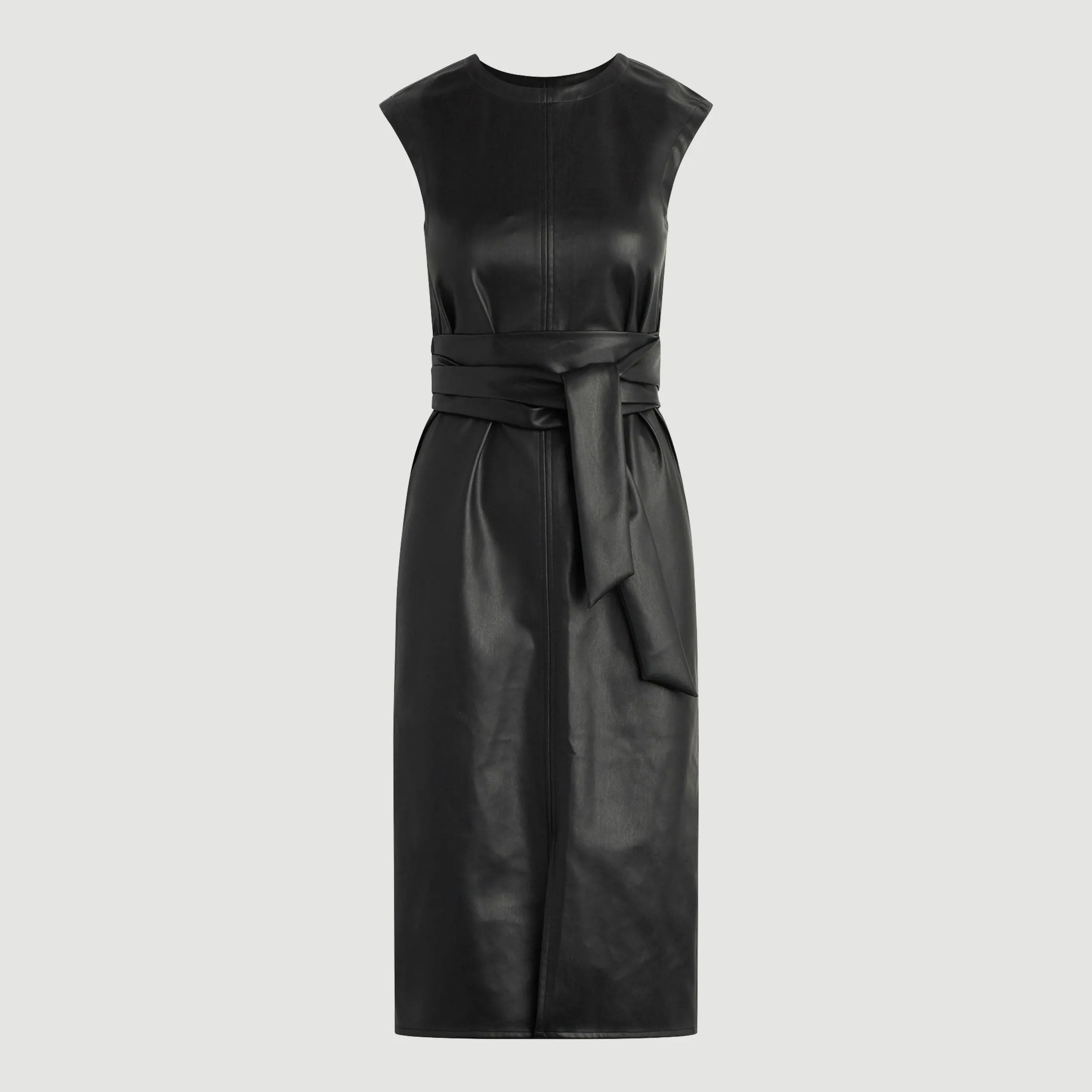 Pilar Vegan Leather Tie-Front Dress (Petite) Creative Glow