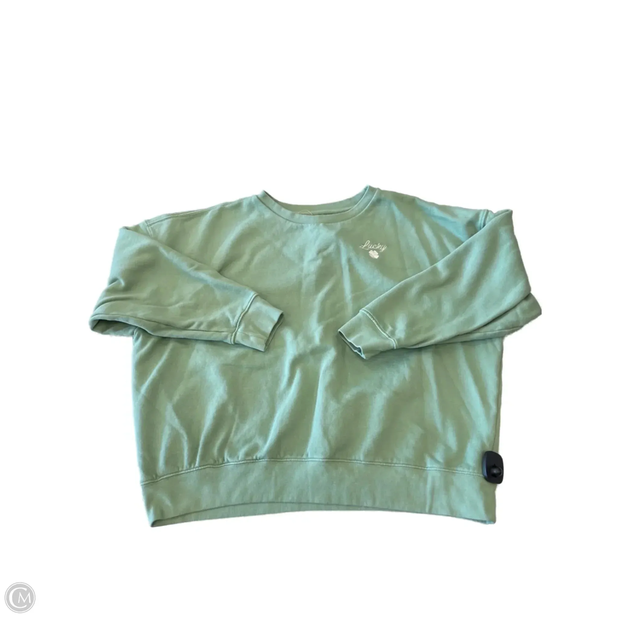 Warm Pullover Road Soul Sweatshirt Crewneck By Lucky Brand In Green, Size: Xl