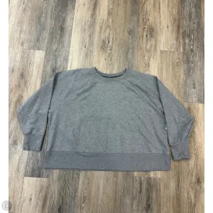 Athletic Sweatshirt Crewneck By Nike Apparel In Grey, Size: 3x AntimicrobialCoating Desert Heat