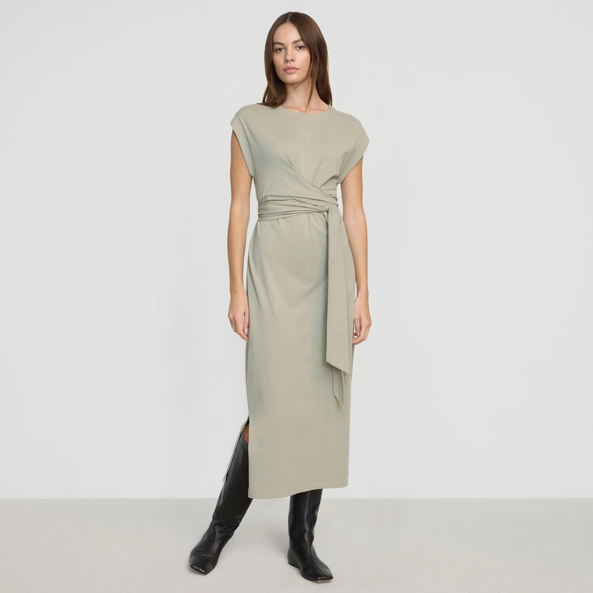 Fei Tie-Front Organic Cotton Dress Trendy Fashion
