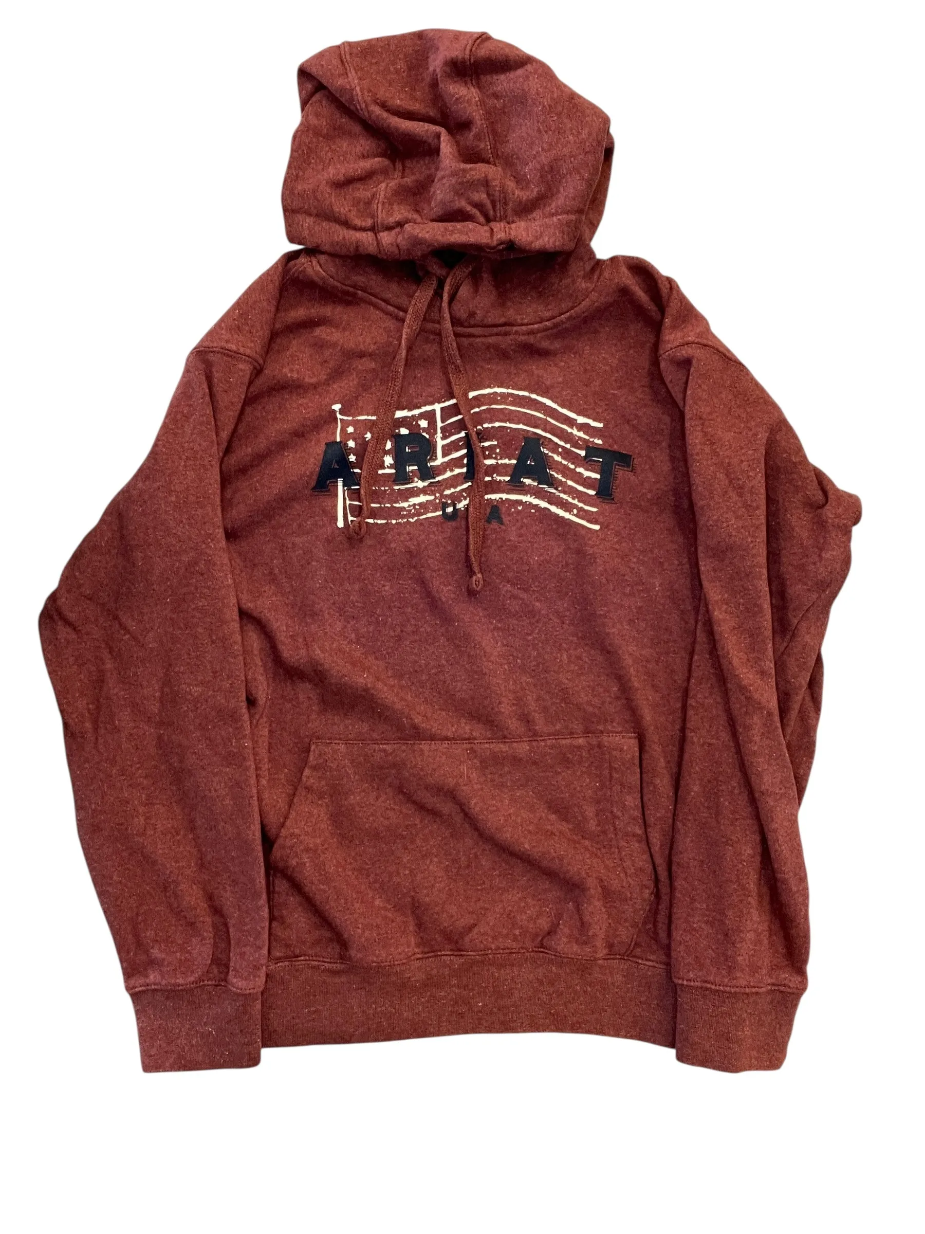 Sweatshirt Hoodie By Ariat In Red, Size:M Neat Edge