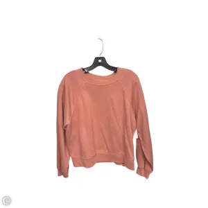 Soul Ease Rain Fit Sweatshirt Crewneck By Abercrombie And Fitch In Pink, Size: M