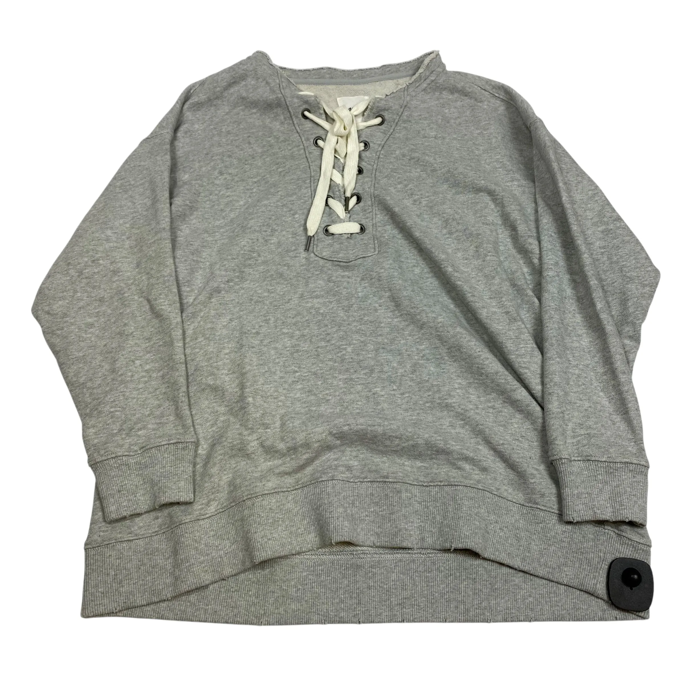 Wonder Fit Casual dress Sweatshirt Crewneck By Aerie In Grey, Size:S