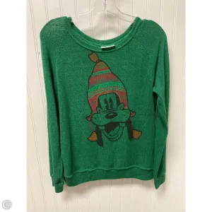 Sweatshirt Crewneck By Clothes Mentor In Green, Size: L RollUp Sleeves