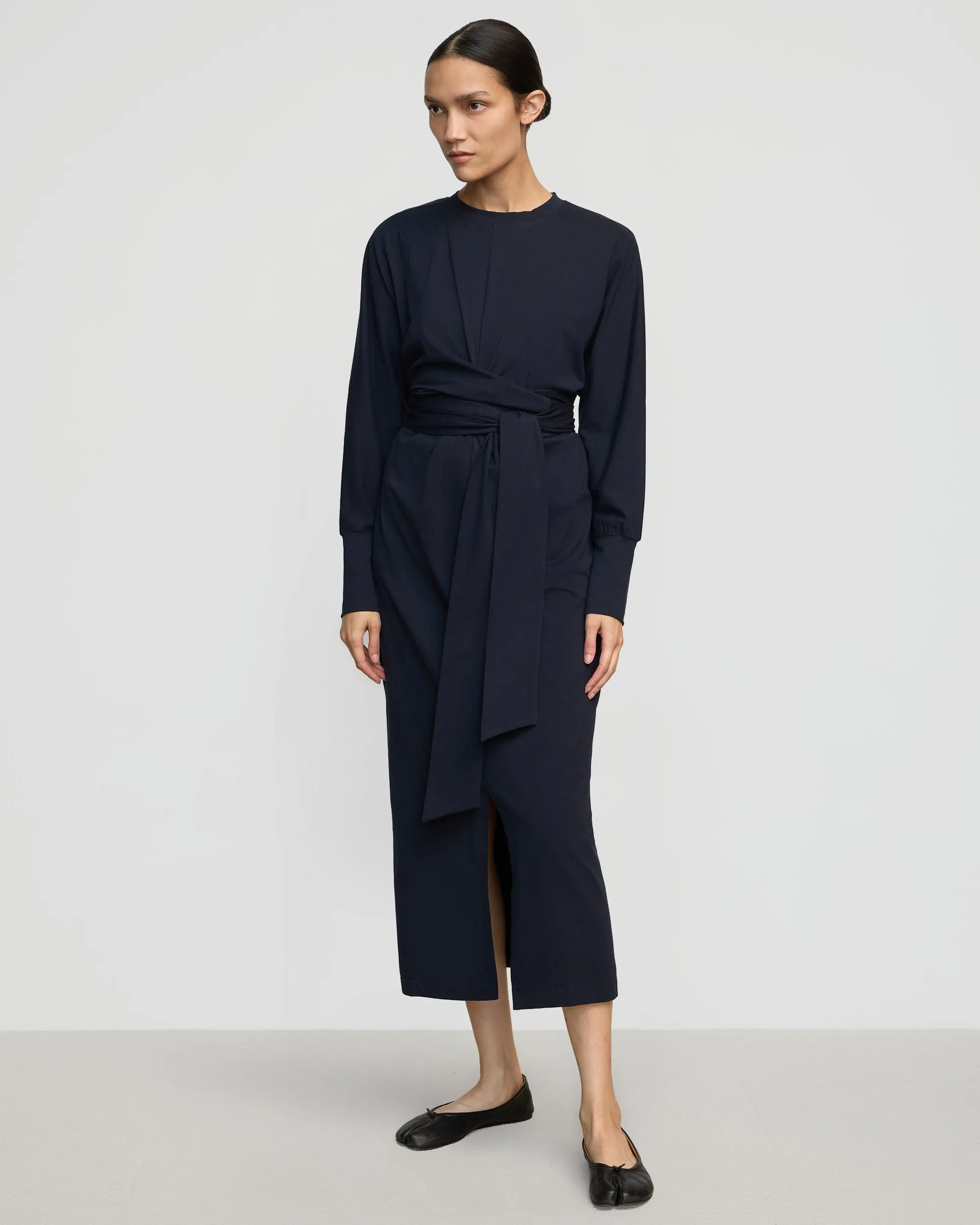 Princess Glow Wei Tie-Front Organic Cotton Dress