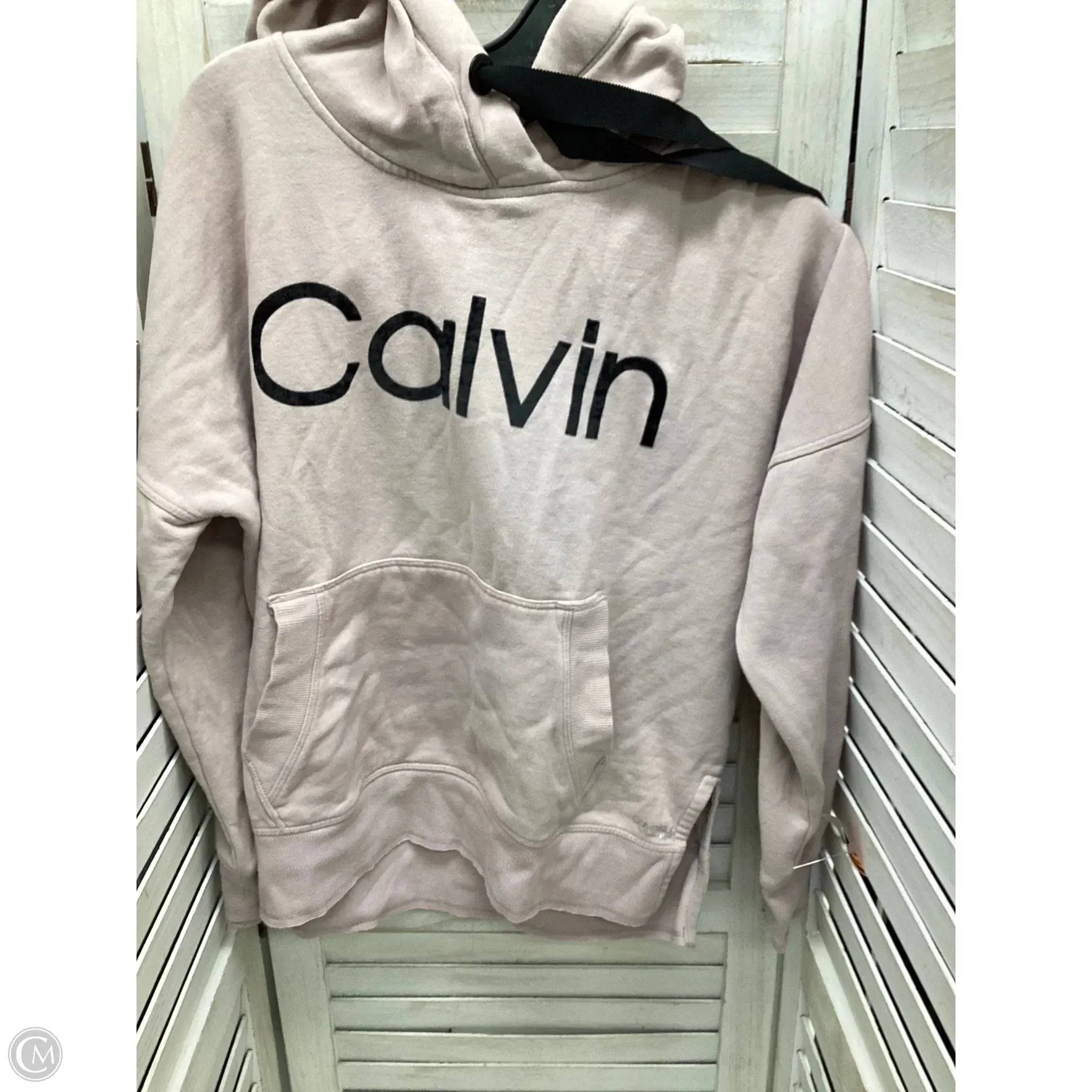 Reinforced Edges Summer Skirt Sweatshirt Hoodie By Calvin Klein In Pink, Size: S