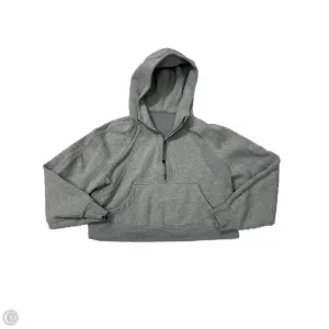 Athletic Sweatshirt Crewneck By Lululemon In Grey, Size: M Casual dress WindproofInterior