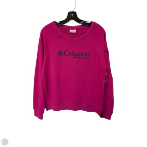 Sweatshirt Crewneck By Columbia In Pink, Size: M Soft Jacket Adjustable Drawcord