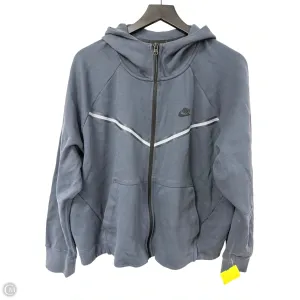 FlexFitTechnology Athletic Sweatshirt Hoodie By Nike In Blue, Size: Xxl