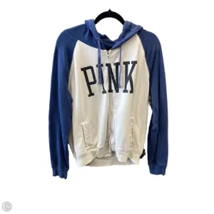 Planet Glow Virtual Fit Sweatshirt Hoodie By Pink In Blue & White, Size: L