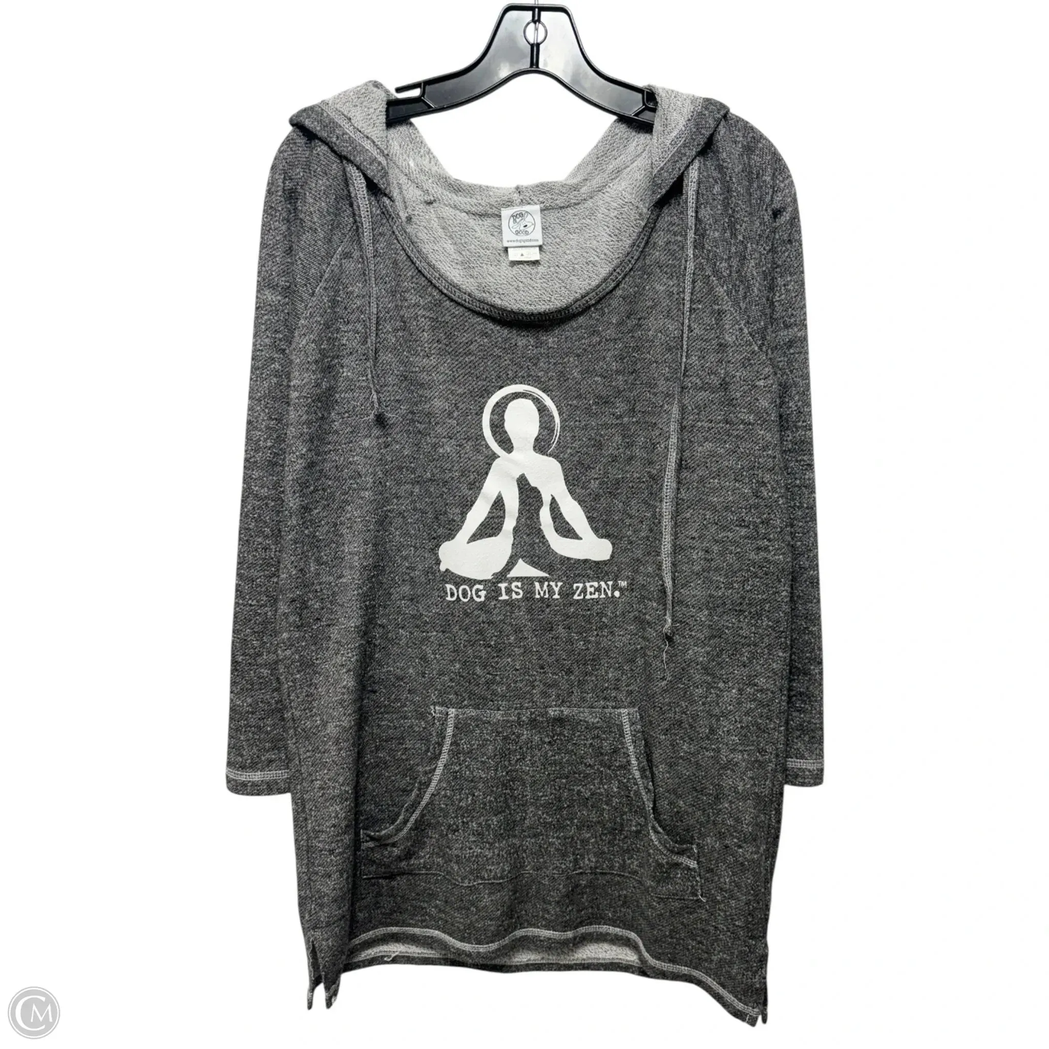 Dog Is My Zen Sweatshirt Hoodie By Dog Is Good In Grey, Size: Xl Easy Wear