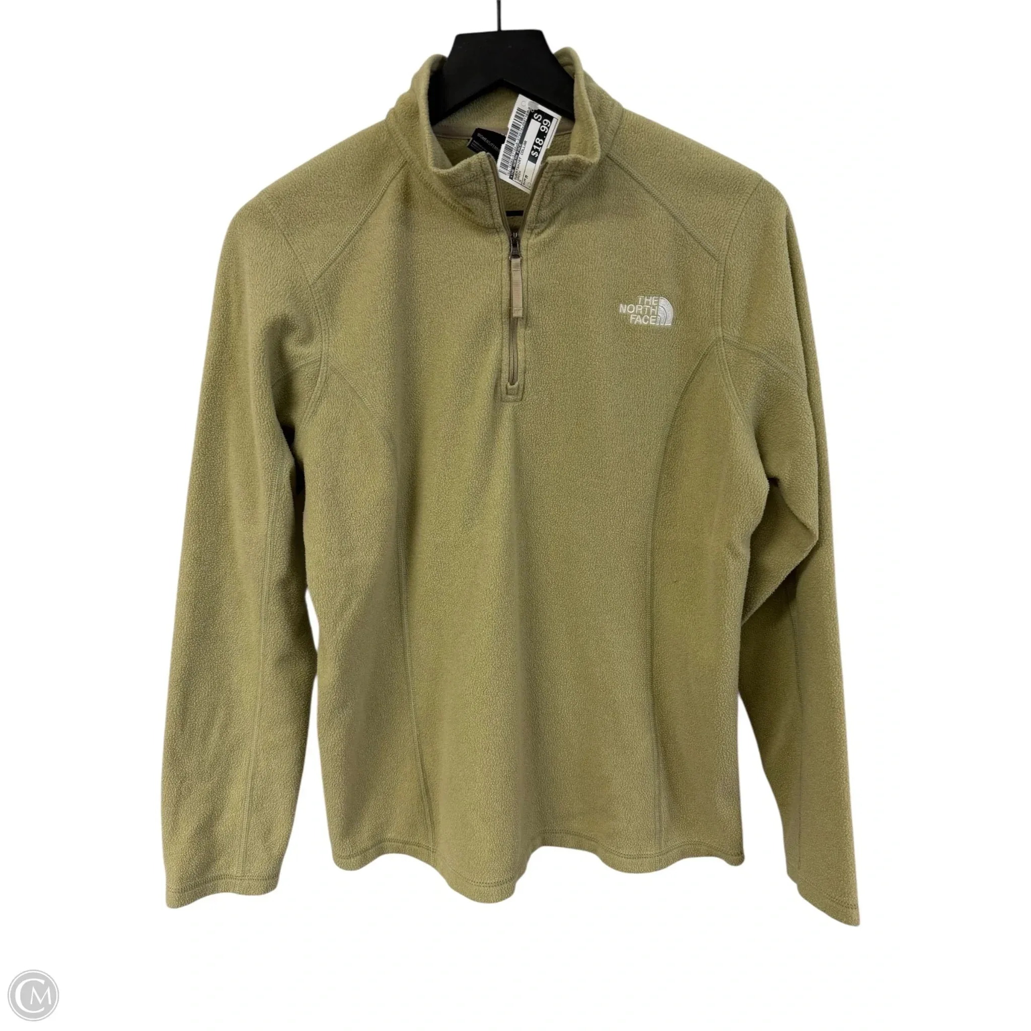 Sweatshirt Collar By The North Face In Green, Size: M ShrinkageFree Fabric Office Glam