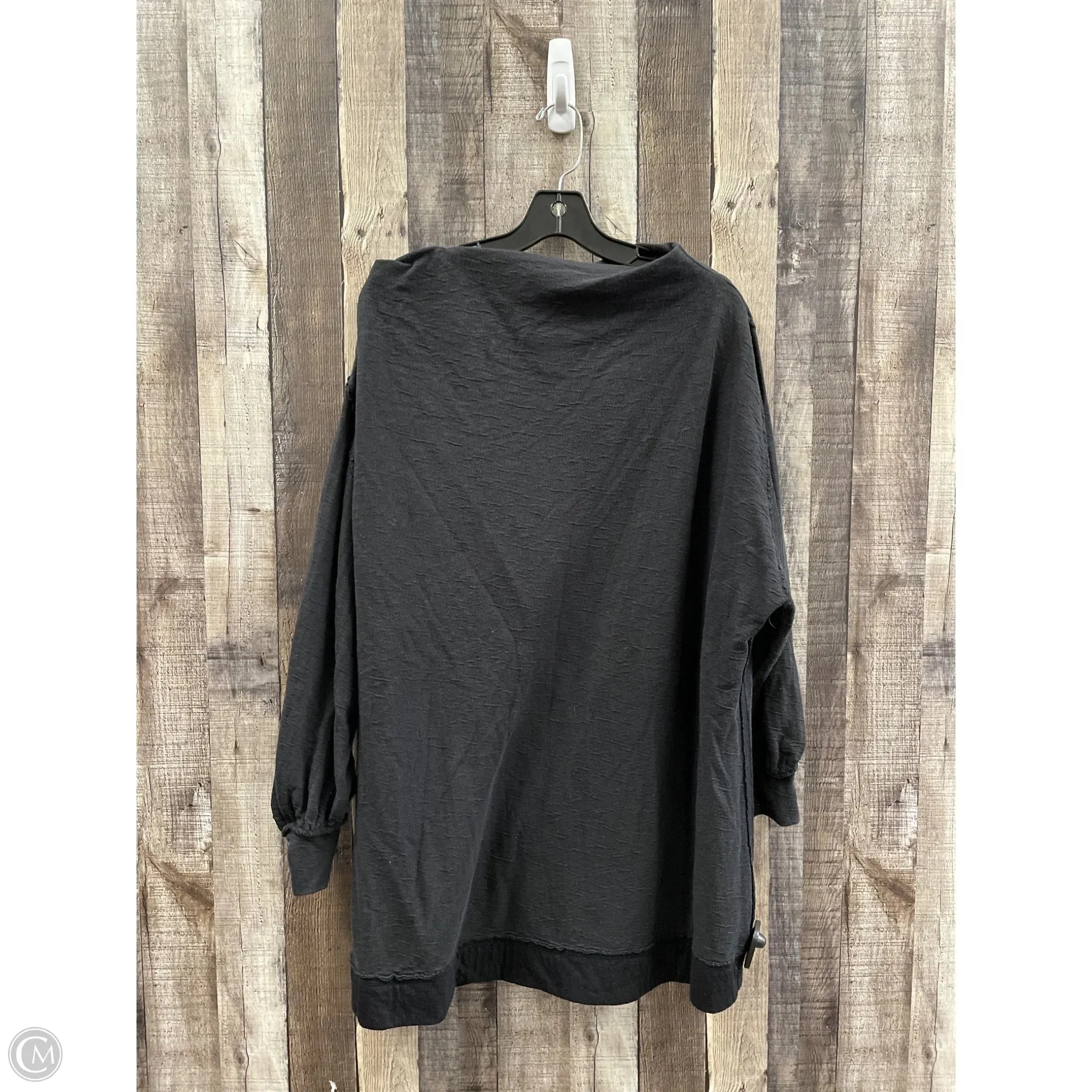 Elegant Dress Sweatshirt Crewneck By Free People In Black, Size: S