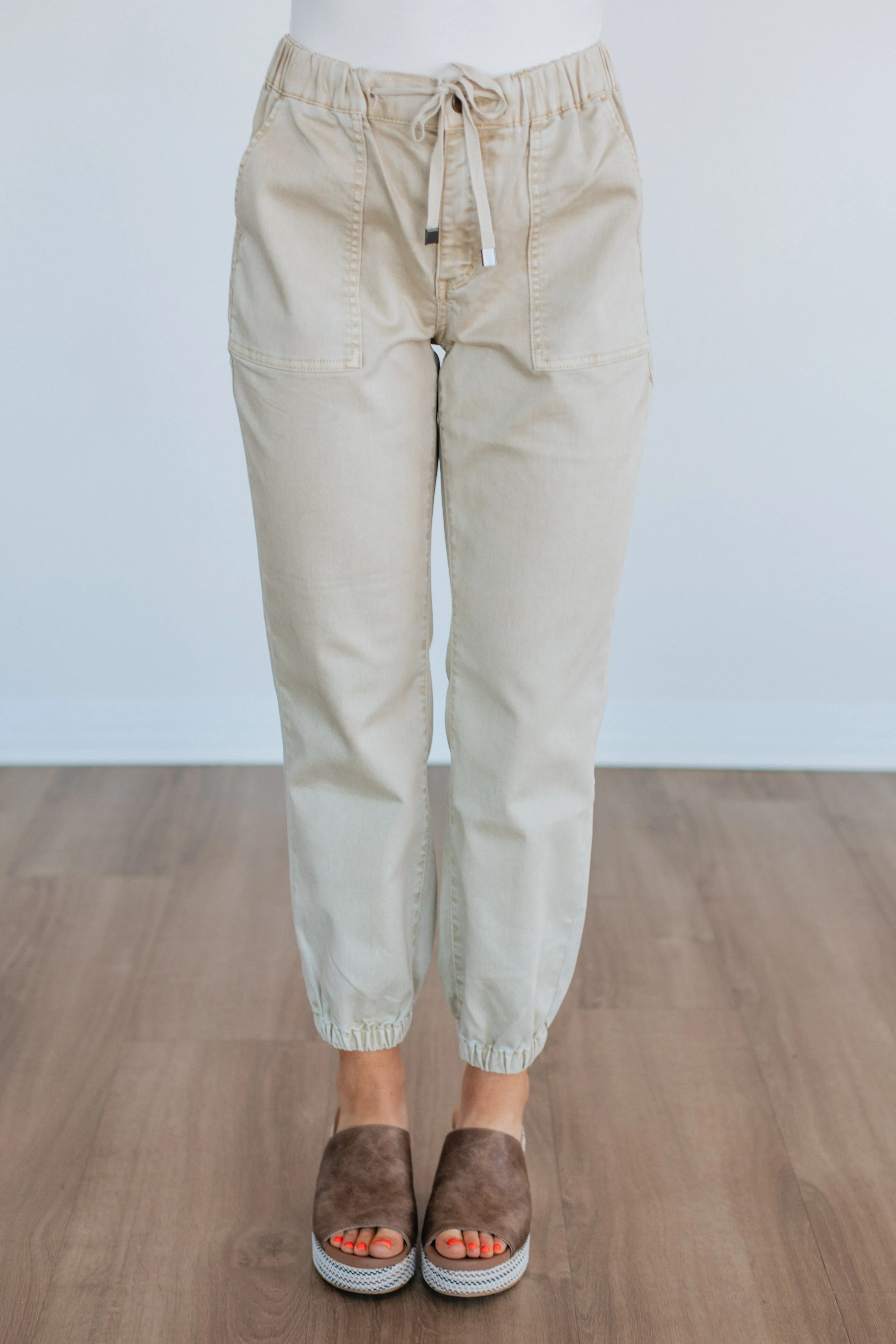 breathable materials DoubleLayerReinforcement Drea Mica Joggers - Natural