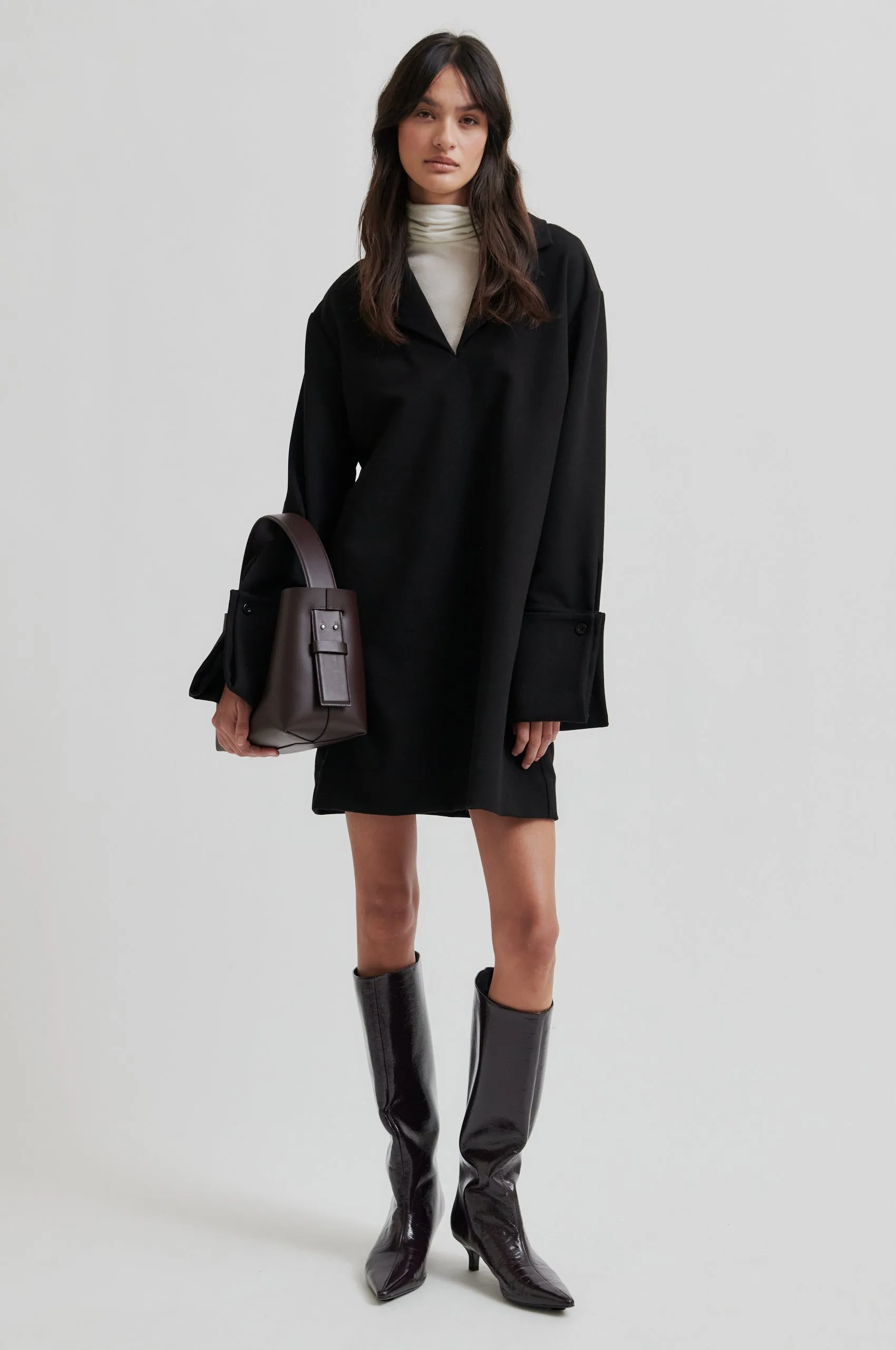 Luisa Collar Dress Camera Glow Easy Style