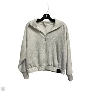 Permanent Crease Sweatshirt Hoodie By Yogalicious In Grey, Size: Xs