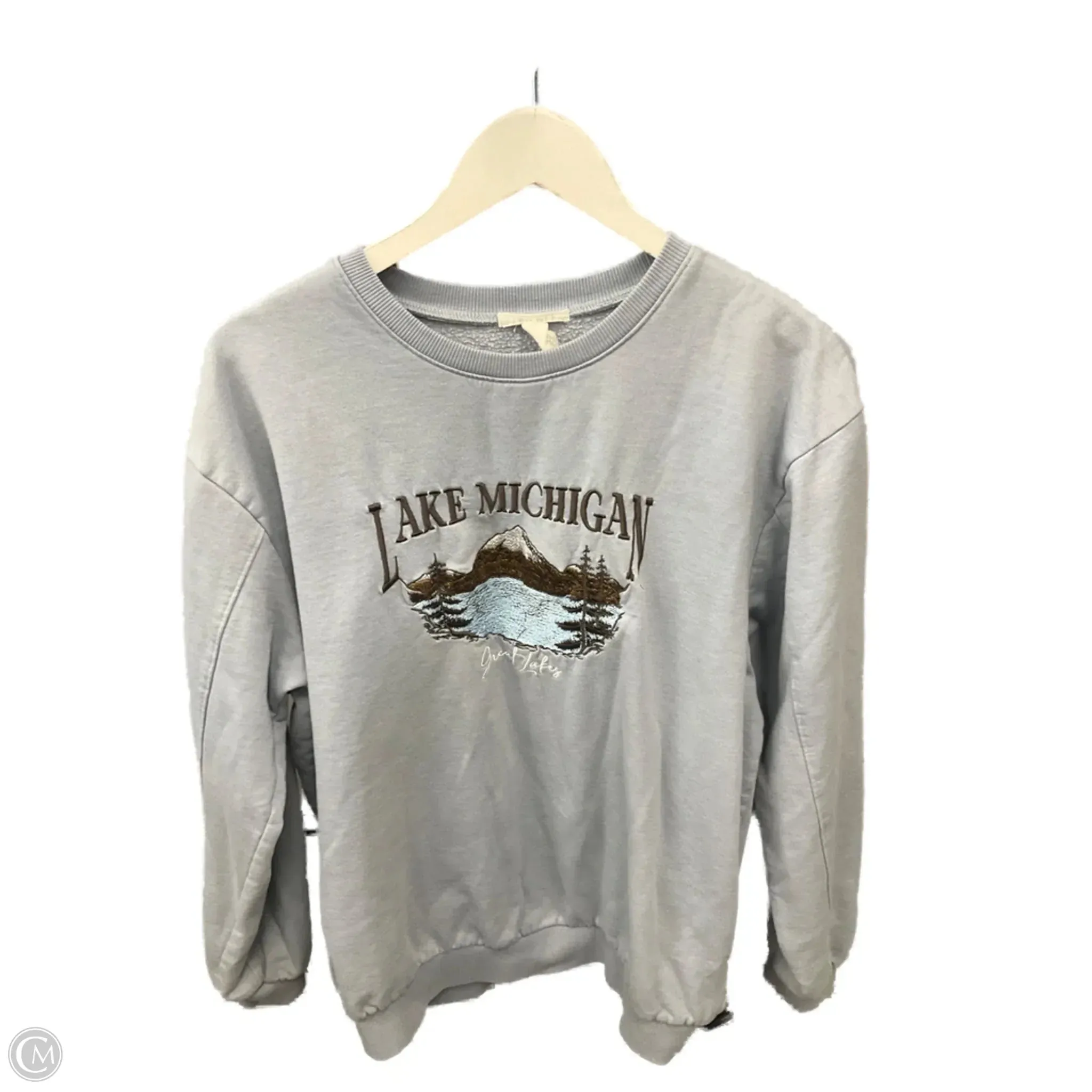 Sweatshirt Crewneck By Cmf In Blue, Size: M AntiStatic Lining