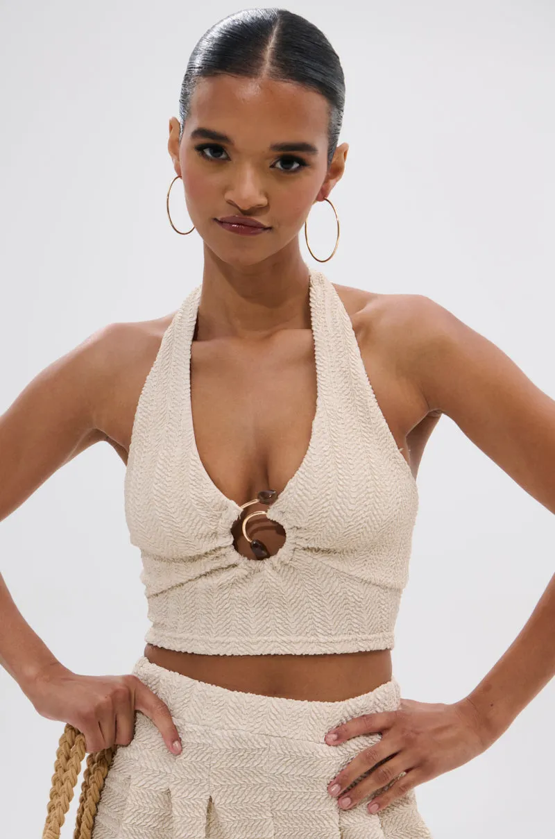 HOLLYWOOD SLINKY TEXTURED BRALETTE Strategic Mesh Placement