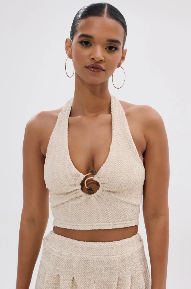 Athletic Inspired Cut Mountain use HOLLYWOOD SLINKY TEXTURED BRALETTE