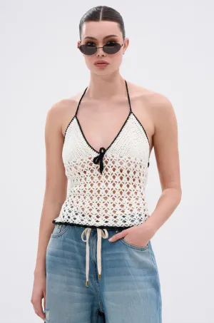 BOY BYE CROCHET TOP Non Binding Waistband