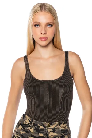 Double Layered Panels Revolutionary EMMY MINERAL WASH BODYSUIT