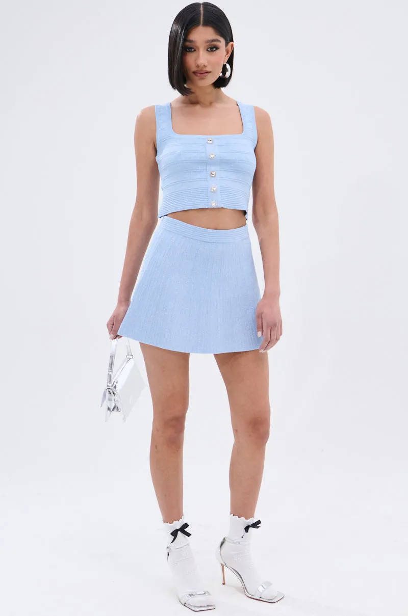 ICY BLUE SPARKLE TANK Stretch Ready Fabric