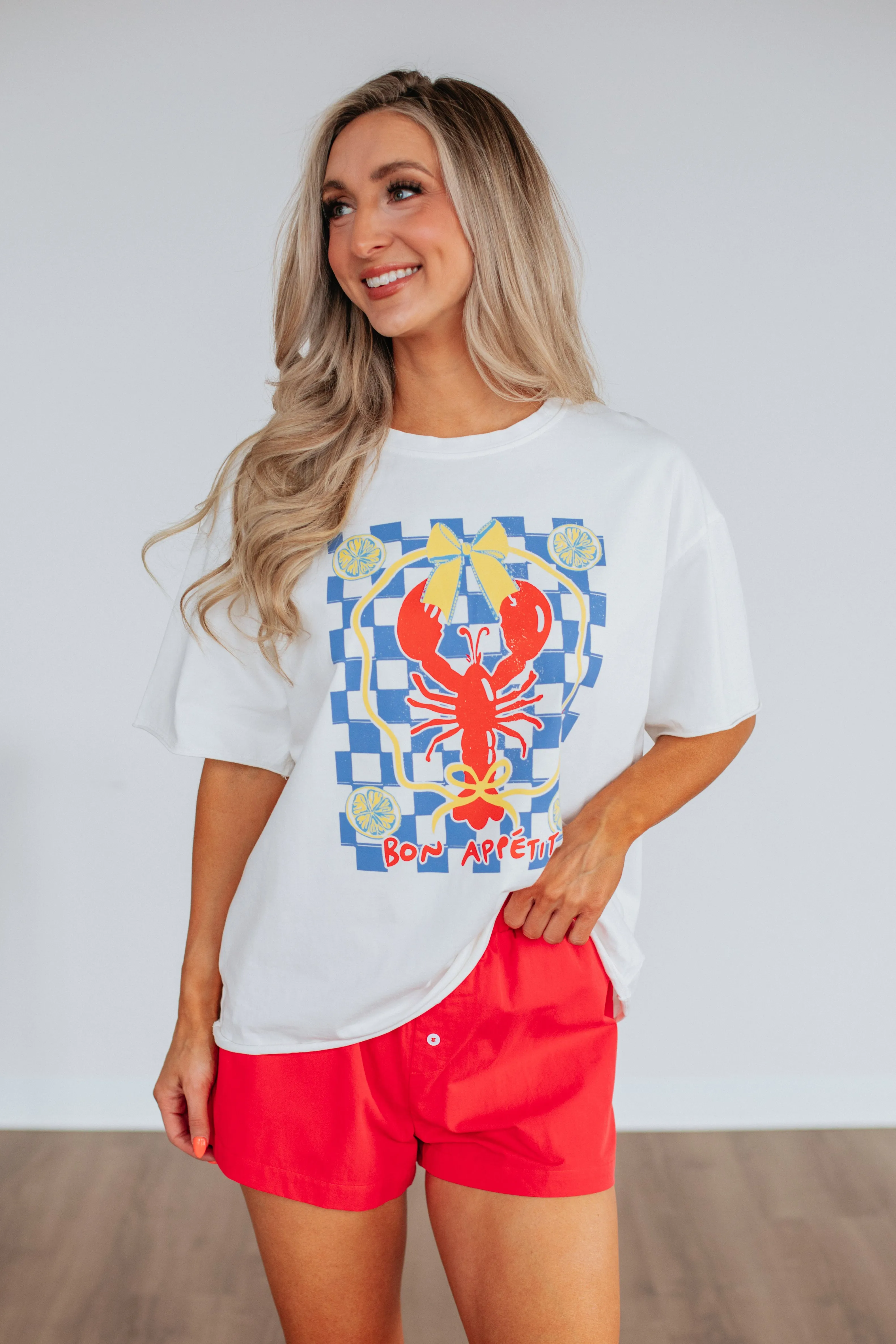 Daily Trend Stretch Fabric Technology Bon Appetite Graphic Tee