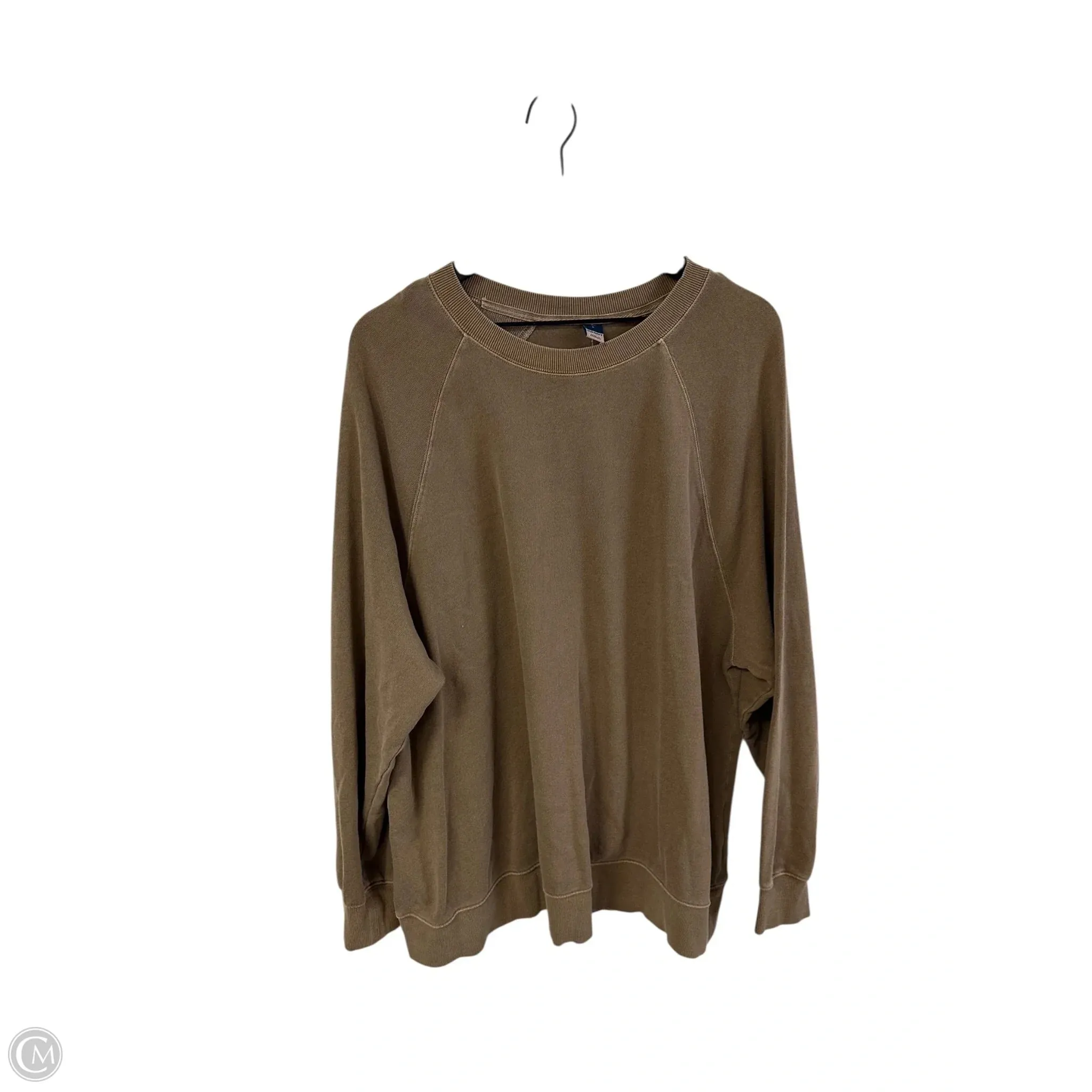 Quick Wear AI Style Sweatshirt Crewneck By Old Navy In Brown, Size: L