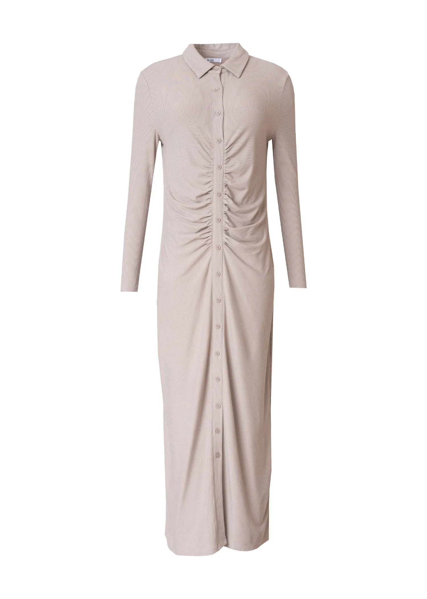 Brave Mode Tan Cardi Ruched Maxi