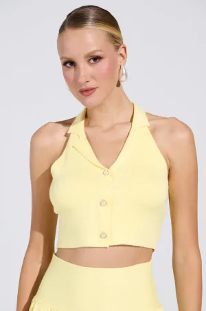 LEMONY EMILY CROPPED SWEATER VEST IN YELLOW Multi Pack Deals