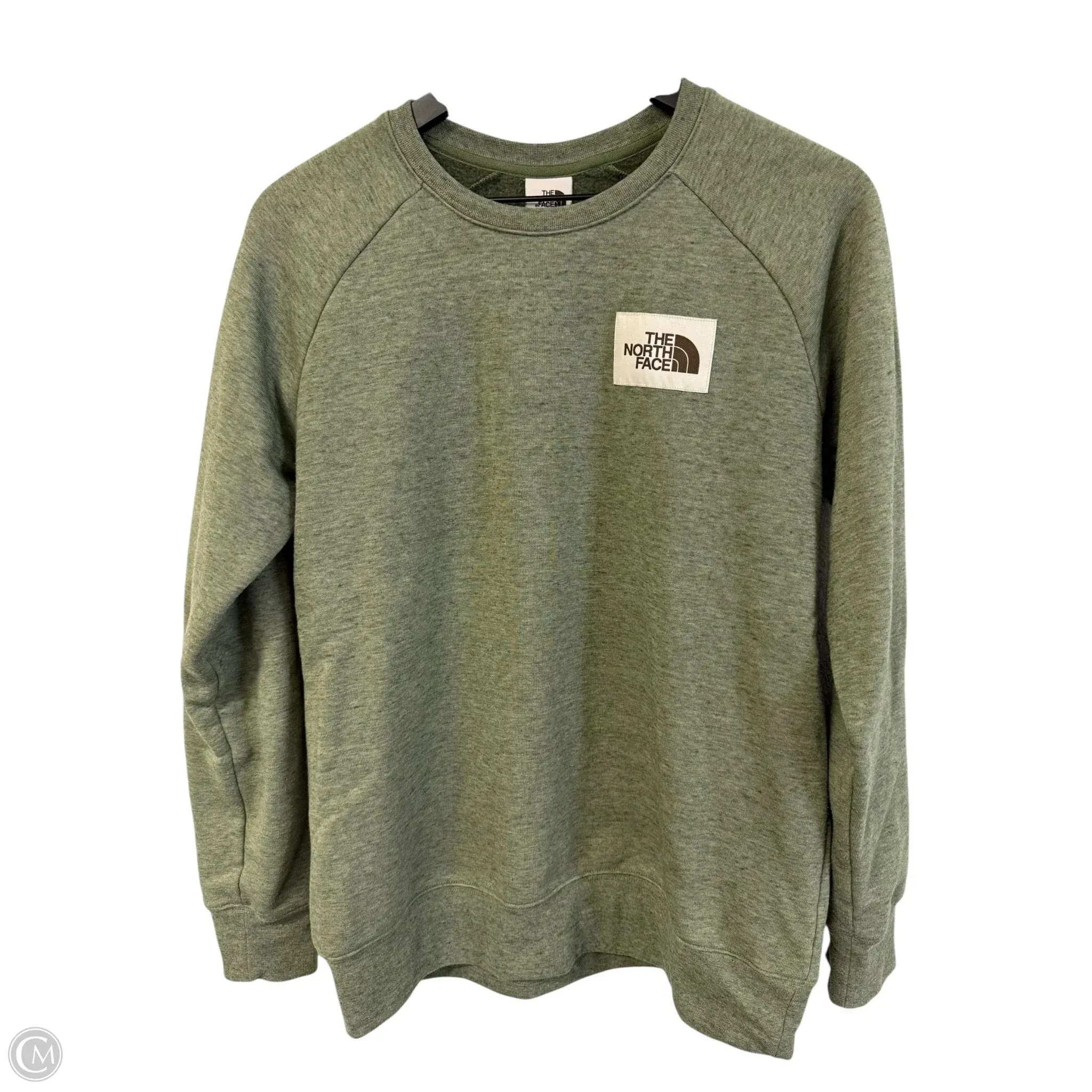 Sweatshirt Crewneck By The North Face In Green, Size: M WaterRepellentCoating