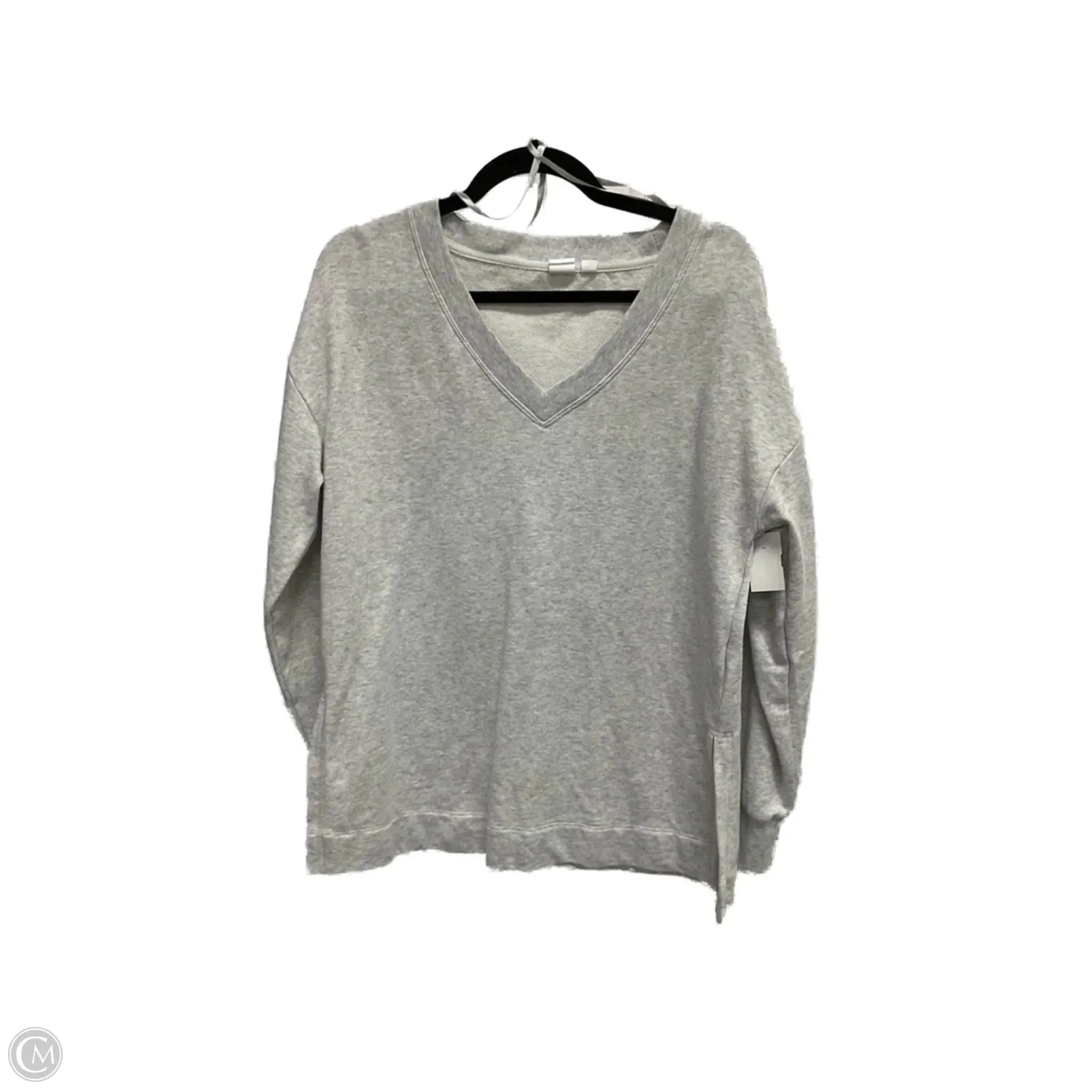 Basic Wardrobe MultiPocket Design Sweatshirt Crewneck By Gap In Grey, Size: Xl