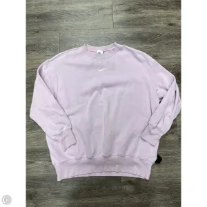 Athletic Sweatshirt Crewneck By Nike In Purple, Size: M Modern Outfit