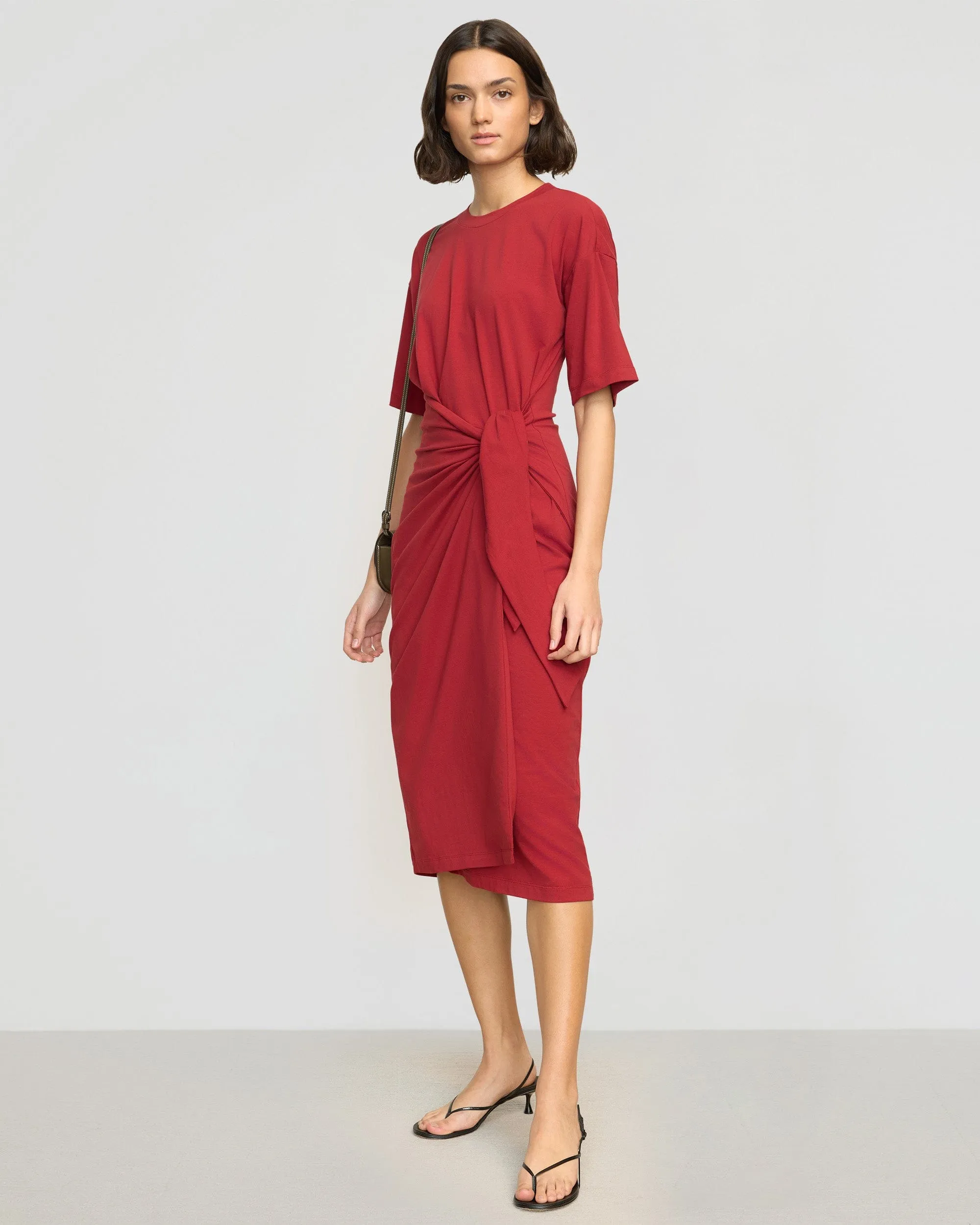 StaticResistantLining Noa Organic Cotton T-Shirt Wrap Dress