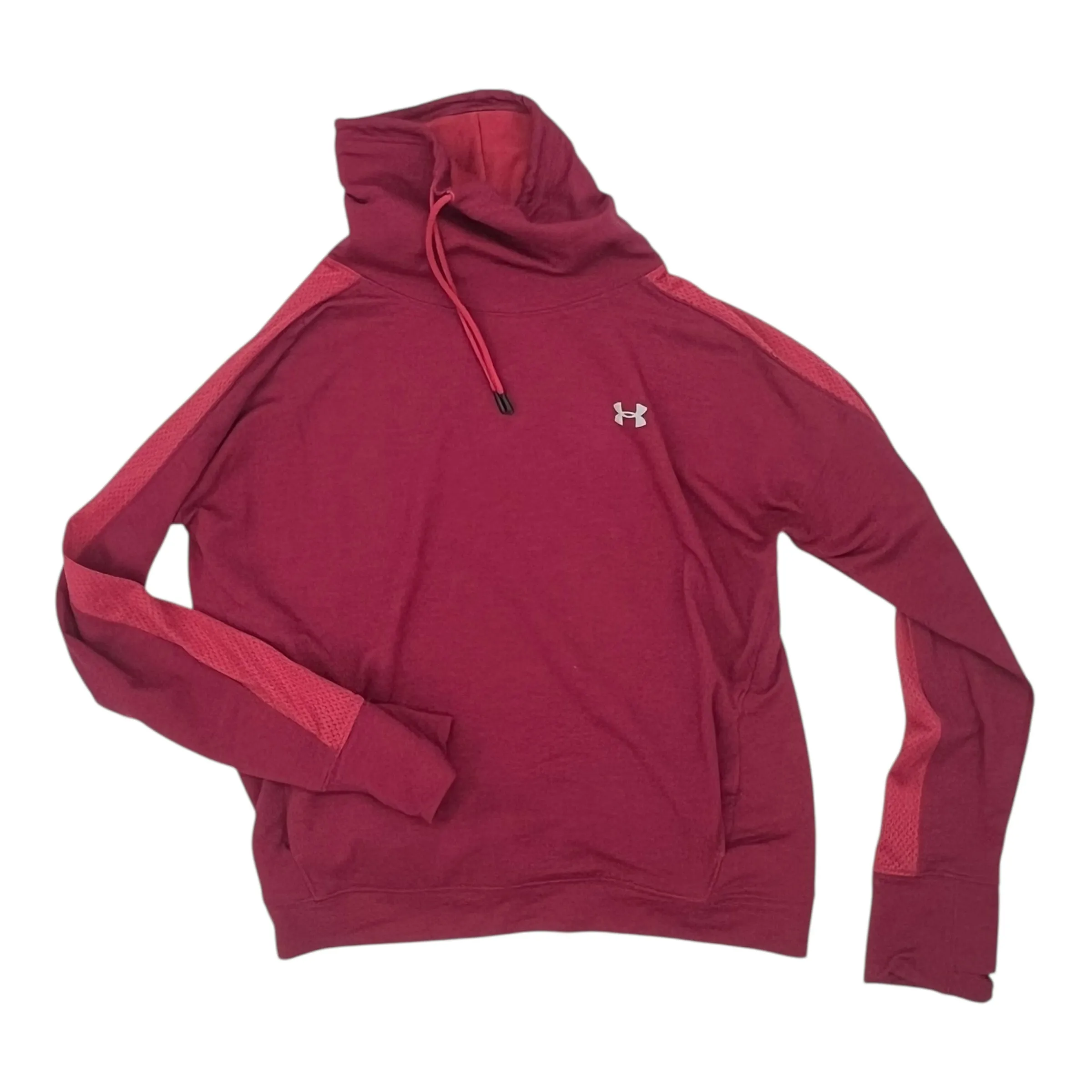 Model Edge Campus Vibe SWEATSHIRT COLLAR by UNDER ARMOUR in PINK, Size:XL