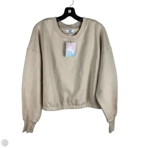 Simple Fashion Athletic Sweatshirt Crewneck By Joy Lab In Tan, Size: Xl