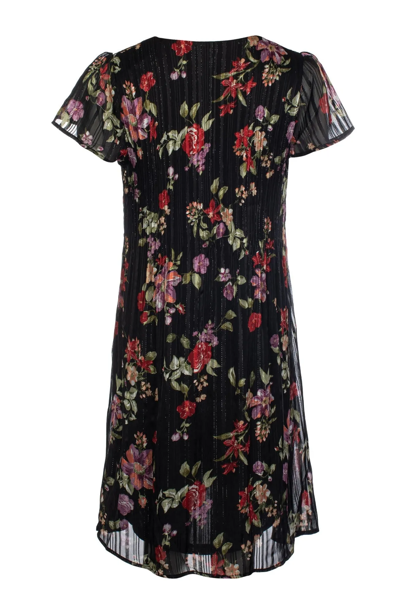 FlexFitTechnology OdorControlTech Dress | Black Lilac Bouquet | 8564C1
